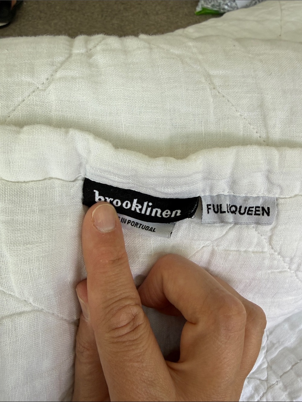 Brooklinen Washed European Linen Quilt Queen - Picture 4 of 4